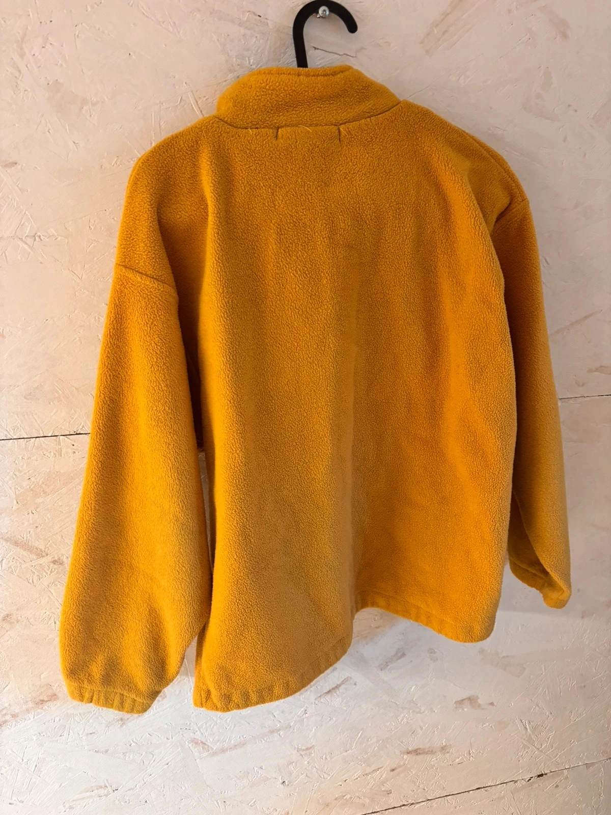 Sweat polaire vintage y2k jaune moutarde à demi-zip – Blue Studio – 16 ans / S – photo 9